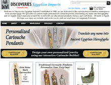 Tablet Screenshot of egyptianimports.net